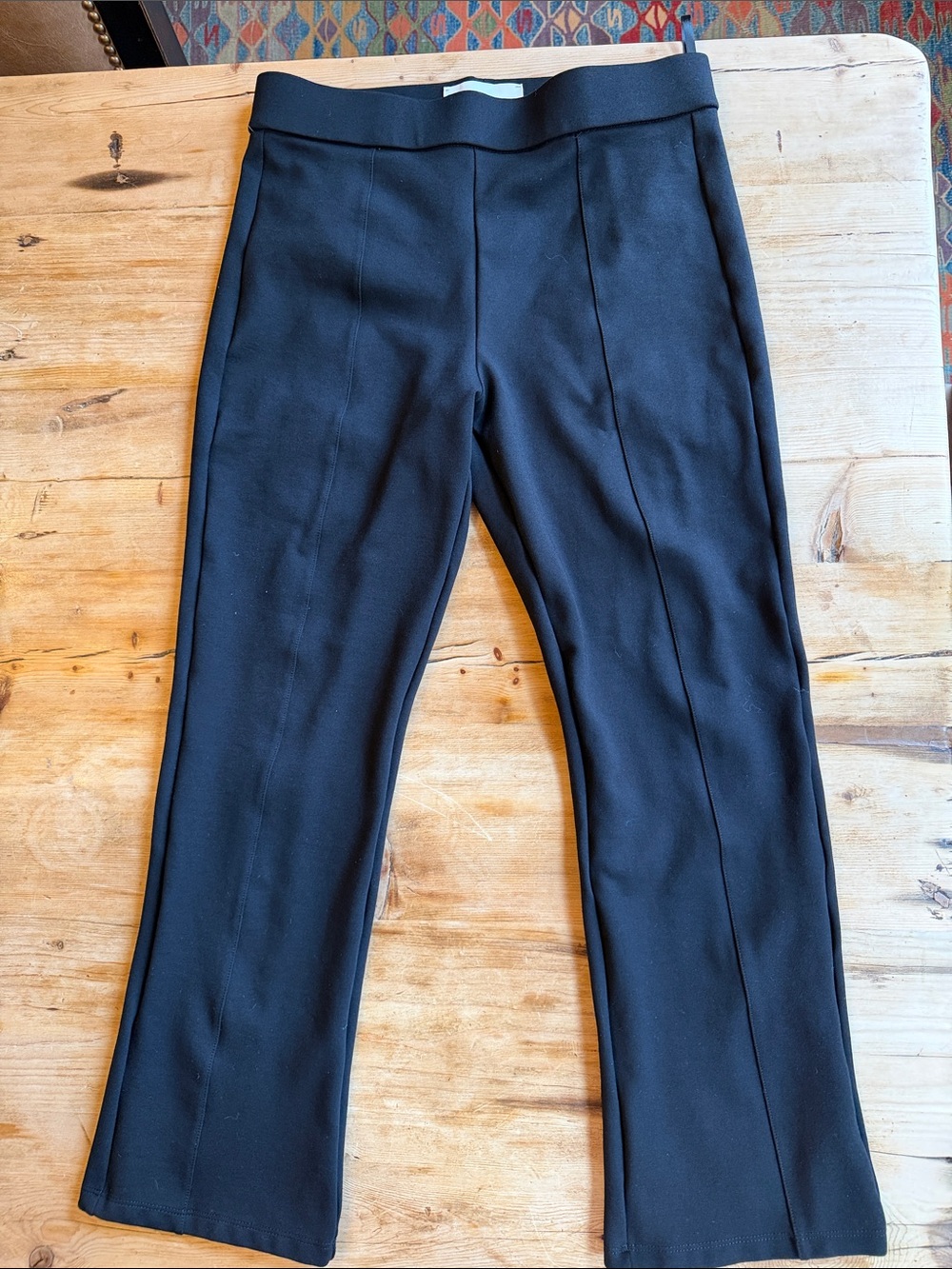 Tory Burch Black womens Dress Pants - Straight Leg with middle seam in front